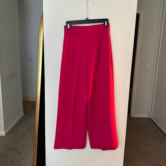 Zara Fushia Culottes Highwaisted Pants XS - Picture 3 of 4